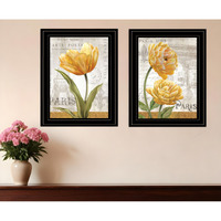 Set Of Two Paris 2 Black Framed Print Wall Art