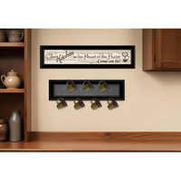Set Of Two Kitchen Print and Mug Rack Kitchen Wall Art