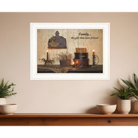 Forever Family White Framed Print Wall Art
