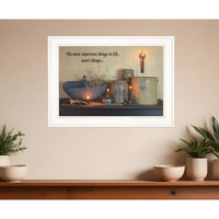 The Most Important Things White Framed Print Wall Art