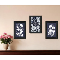 Set Of Three Its Beautiful to Be Different Black Framed Print Wall Art