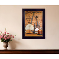 Music Black Framed Print Wall Art