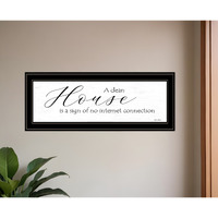 A Clean House Black Framed Print Wall Art