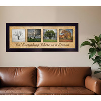 There is a Season Black Framed Print Wall Art