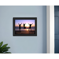 Teamwork Black Framed Print Wall Art