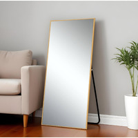 71" Gold Metal Framed Standing Mirror