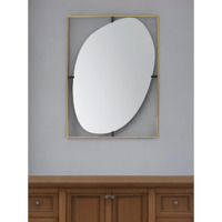 40" Gold Iron Framed Accent Mirror