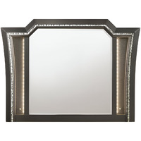 38" Metallic Gray Lighted Dresser Mirror