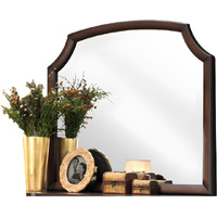 37" Espresso Irregular Dresser Mirror