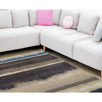 10' X 13' Beige and Brown Abstract Area Rug