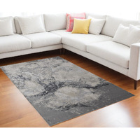 12' X 15' Gray Abstract Area Rug