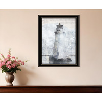 Lighthouse Black Framed Print Wall Art