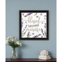 Blessed Beyond Measure Black Framed Print Wall Art