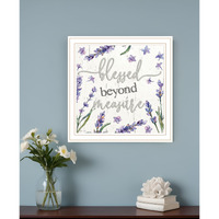 Blessed Beyond Measure White Framed Print Wall Art