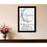 Home a Circle of Love Black Framed Print Wall Art