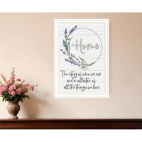Home a Circle of Love White Framed Print Wall Art