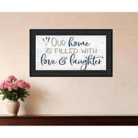 Our Home Black Framed Print Wall Art