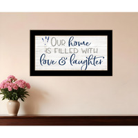 Our Home Black Framed Print Wall Art