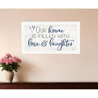 Our Home White Framed Print Wall Art