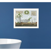 Fresh Towels White Framed Print Wall Art