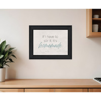 It's Homemade Black Framed Print Wall Art