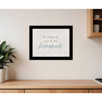 It's Homemade Black Framed Print Wall Art
