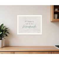 It's Homemade White Framed Print Wall Art