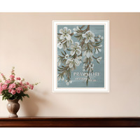 Pray More Worry Less White Framed Print Wall Art