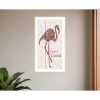You are so loved Flamingo White Framed Print Wall Art