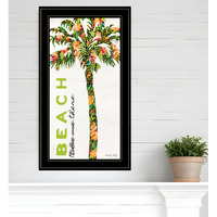 Beach Take Me There Black Framed Print Wall Art
