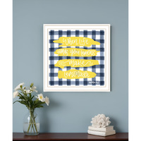 Make Lemonade White Framed Print Wall Art