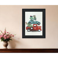 Holiday Travels Black Framed Print Wall Art