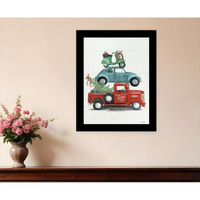 Holiday Travels Black Framed Print Wall Art