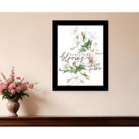 Everything Bloom Black Framed Print Wall Art