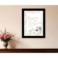 Grace Upon Grace Black Framed Print Wall Art