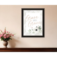 Grace Upon Grace Black Framed Print Wall Art