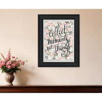 Collect Moments Not Things Black Framed Print Wall Art