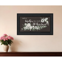 Together They Built Black Framed Print Wall Art