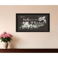 Together They Built Black Ridged Framed Print Wall Art