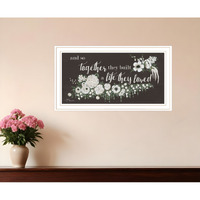 Together They Built White Framed Print Wall Art