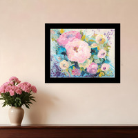 Fresh Florals Black Framed Print Wall Art