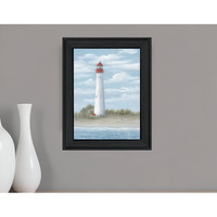 Cape May Light Black Framed Print Wall Art