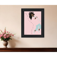 Dance Your Heart Out Black Framed Print Wall Art