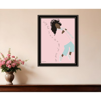 Dance Your Heart Out Black Framed Print Wall Art