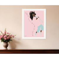 Dance Your Heart Out White Framed Print Wall Art