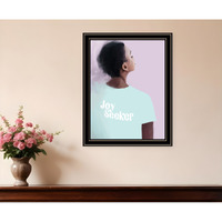 Joy Seeker Look for the Good Black Framed Print Wall Art