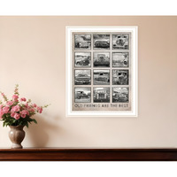 Old Friends Cars Are The Best White Framed Print Wall Art