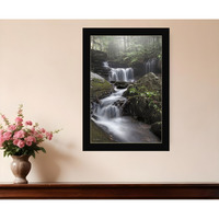 Ricketts Waterfall Black Framed Print Wall Art