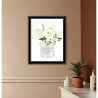 Bathroom Flower Ja Black Framed Print Bathroom Wall Art