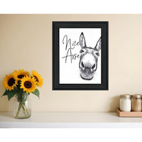 Nice Arse Black Framed Print Bathroom Wall Art